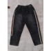 women casual loose black pants patchwork elastic waist wild trousers