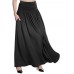 S  5XL Women Casual Pure Color Skirts with Pockets