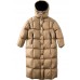 Handmade Khaki Button Pockets fashion Winter Duck Down down coat