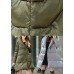 Modern Grey asymmetrical design Thick Winter Duck Down Coat