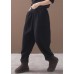 black women casual cotton thick pants plus size warm false pockets harm pants