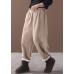 black women casual cotton thick pants plus size warm false pockets harm pants